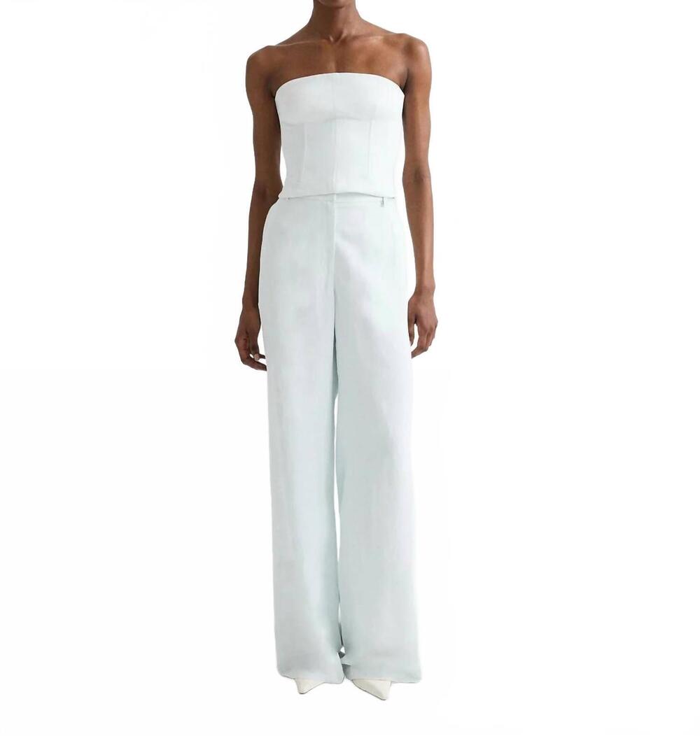 NEW TWP dylan wide leg pant in blue flower